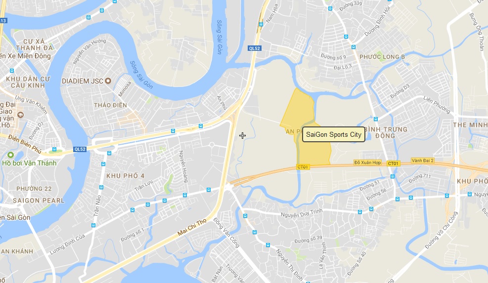 Vị trí khu đô thị Saigon Sports City